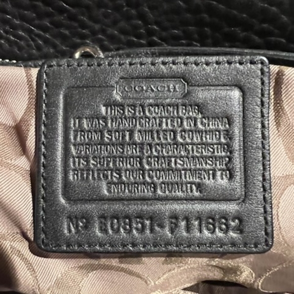 Large Coach Black Shoulder Bag - Picture 6 of 6